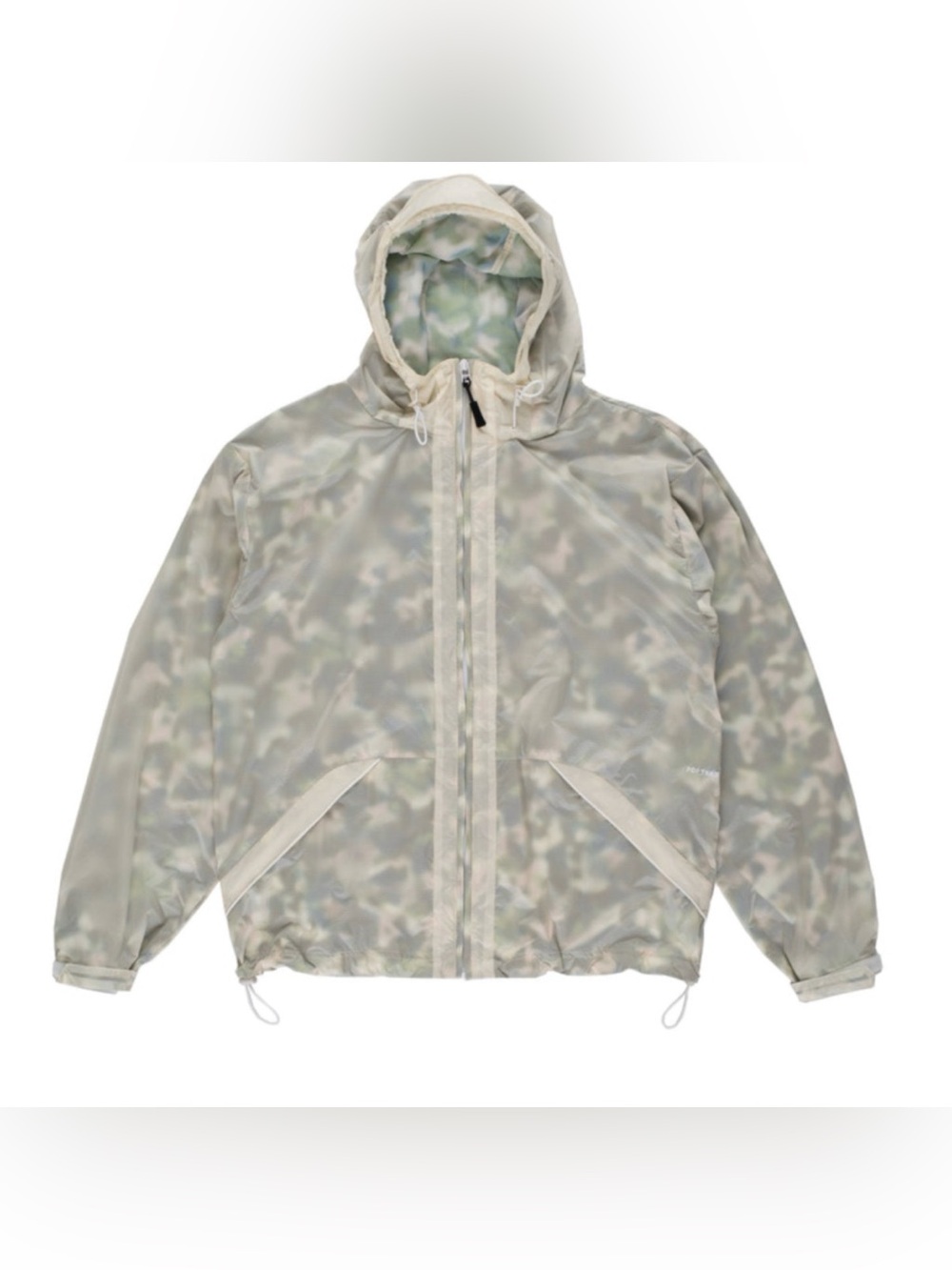 POP TRADING Vondel off white blurred camo windbreaker jacket streetwear brand